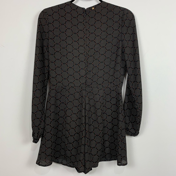 Anthropologie Harlyn Honeycomb Printed Romper - Picture 5 of 5